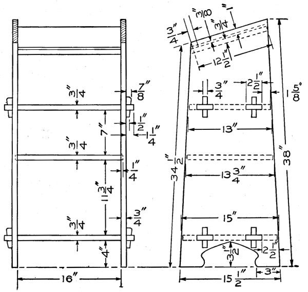 Detail of the Dictionary and Magazine Stand